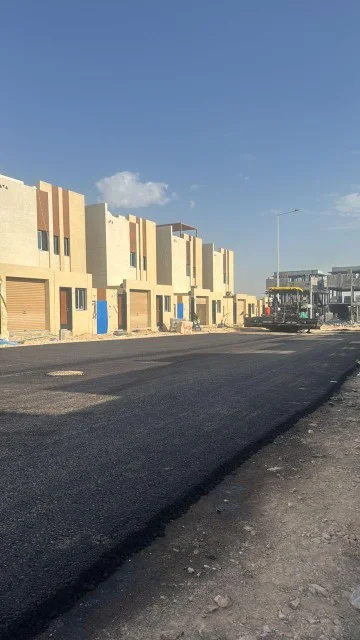 واجهات مبانٍ سكنية من أعمال الجزيرة في المقاولات والتشطيبات